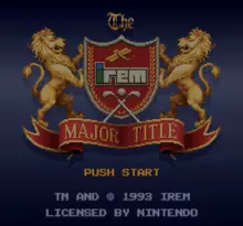 Image n° 7 - screenshots  : Irem Major Title, The
